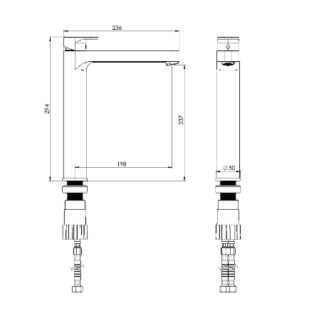 مشخصات فنی شودر شیر روشویی تاین