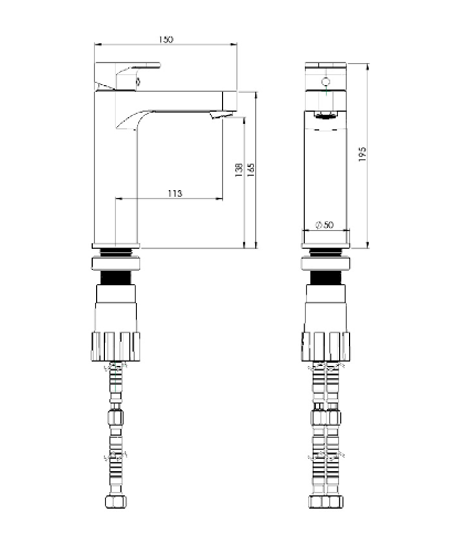 مشخصات فنی شودر شیر روشویی تاین