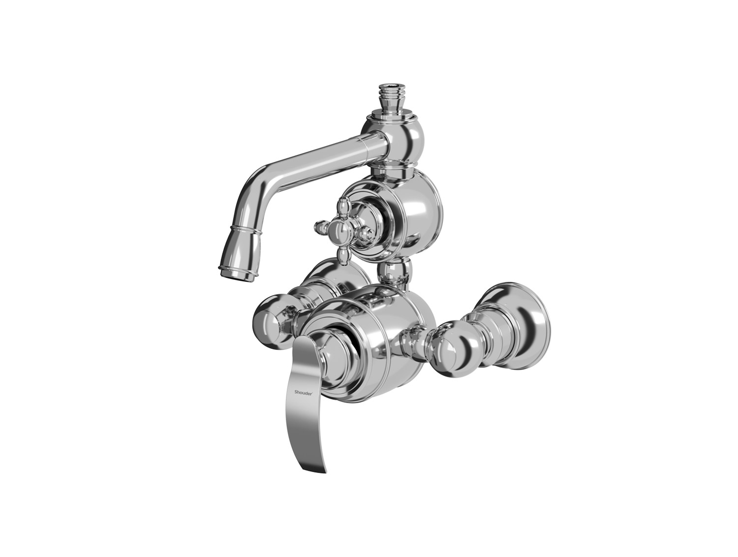 شیر حمام گلوریس کروم براق