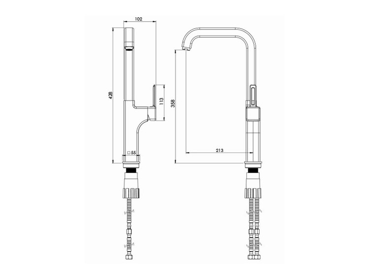 مشخصات فنی شیر ظرفشویی میشل