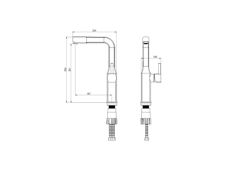 مشخصات فنی شیر ظرفشویی یونیک