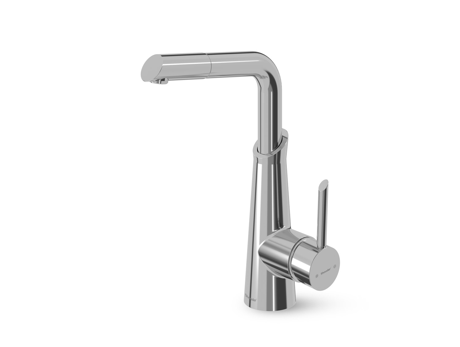 شیر ظرفشویی شاوری آکسل کروم