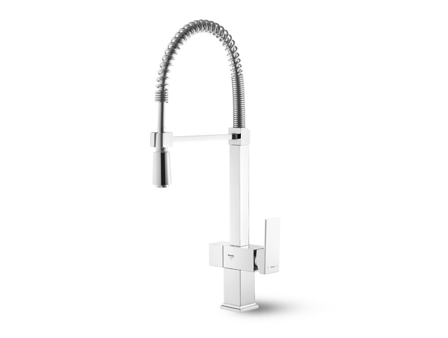 شیر ظرفشویی دومنظوره آتلانتیک فنری کروم