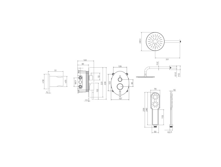 مشخصات فنی دوش روگن تیپ 3