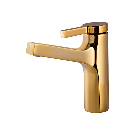 شیر روشویی آوا طلایی براق