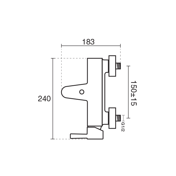 مشخصات فنی شیر حمام KWC مدل زئوس