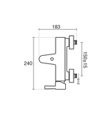 مشخصات فنی شیر حمام KWC مدل زئوس