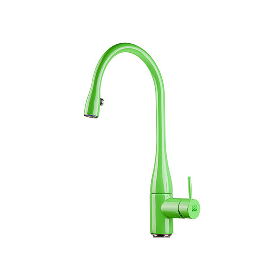 شیر ظرفشویی شاوری (شیلنگ دار) KWC مدل ایو سبز
