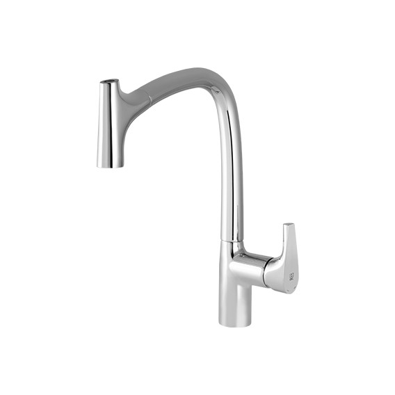 شیر ظرفشویی شاوری (شیلنگ دار) KWC مدل کرو کروم