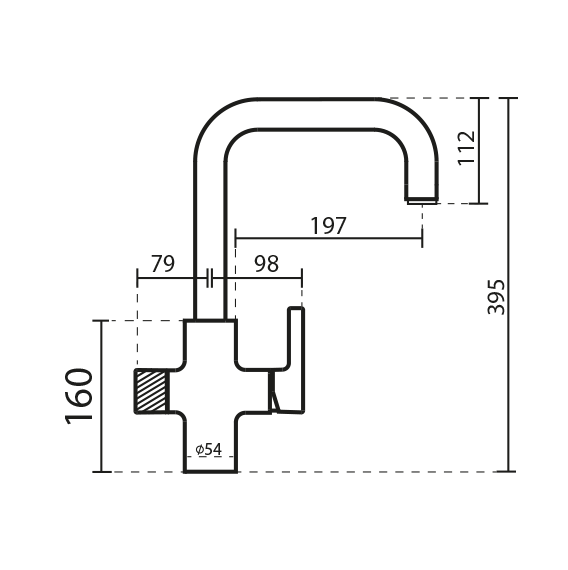 مشخصات فنی شیر ظرفشویی دومنظوره KWC مدل سول