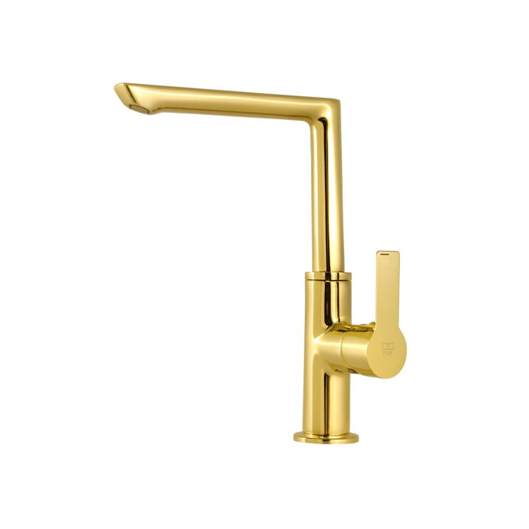 شیر ظرفشویی KWC مدل ریتا طلایی براق